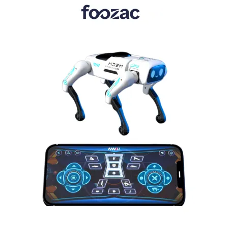 FOOZAC's new ai smart robot dog, mechanical and electronic children's toy, manual programming remote control, boy's gift FOOZAC's new ai smart robot dog, mechanical and electronic children's toy, manual programming remote control, boy's gift
